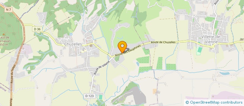 localisation de l'entreprise SCI C S C  CHUZELLES