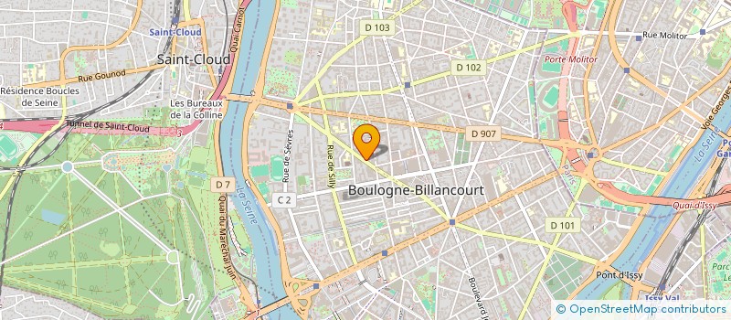 localisation de l'entreprise SCI C.S.C. à BOULOGNE-BILLANCOURT