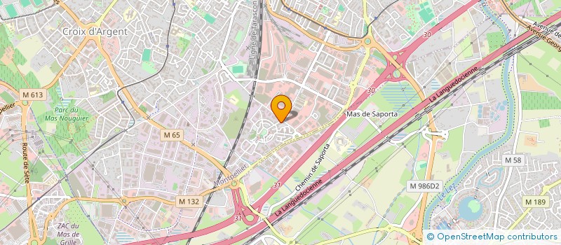 localisation de l'entreprise SCI C.S.M IMMOSUD  MONTPELLIER