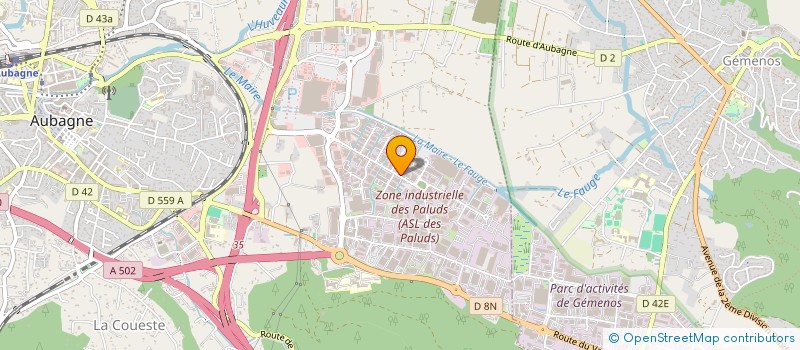 localisation de l'entreprise SCI C.S.P à AUBAGNE