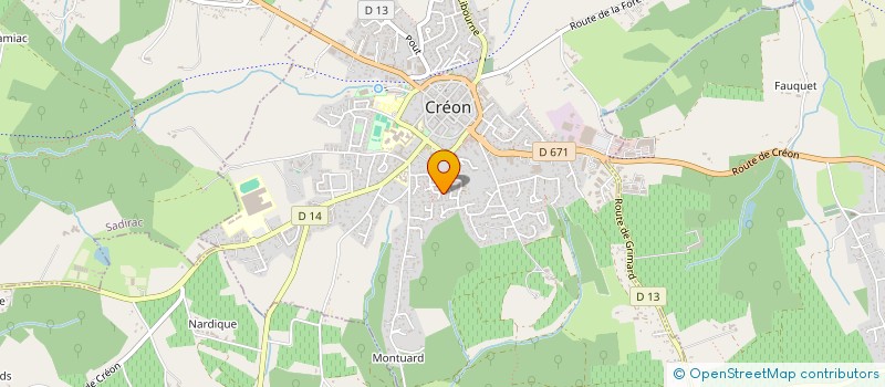 localisation de l'entreprise SCI C-S-P-I  CREON