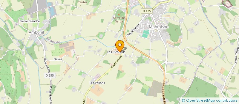 localisation de l'entreprise SCI C.T.2.J  MONTOISON