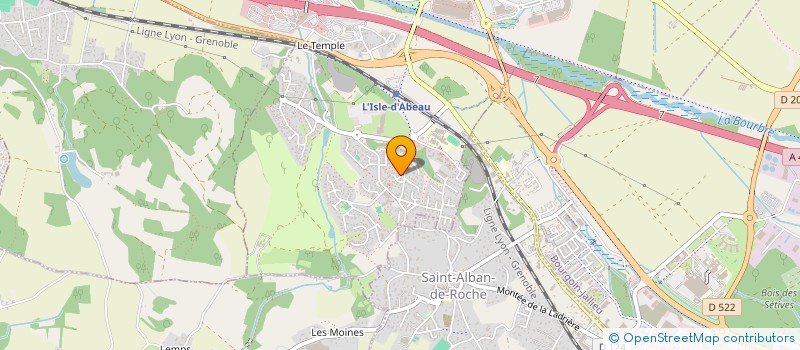 localisation de l'entreprise SCI C.T.B.  FAVERGES-DE-LA-TOUR