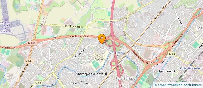 localisation de l'entreprise SCI C.T.J. à MARCQ-EN-BARŒUL