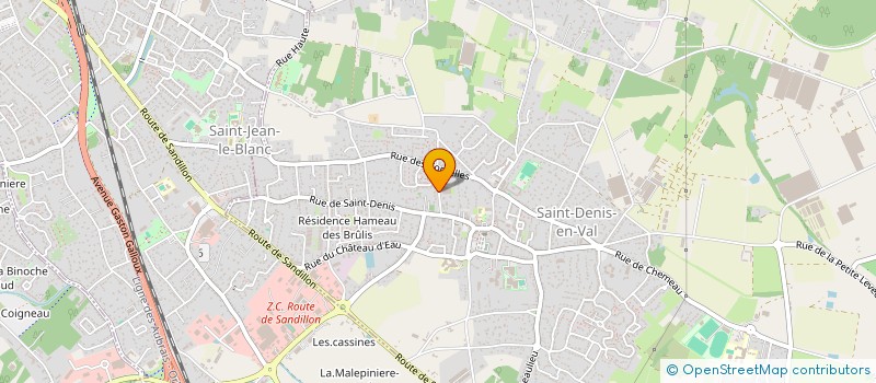 localisation de l'entreprise SCI C.T.V. à SAINT-DENIS-EN-VAL