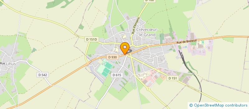 localisation de l'entreprise SCI C.V.  CREVECUR-LE-GRAND