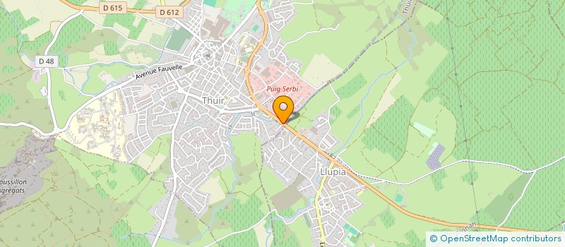 localisation de l'entreprise SCI C.V.T.  THUIR