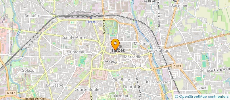 localisation de l'entreprise SCI C X 4  TARBES