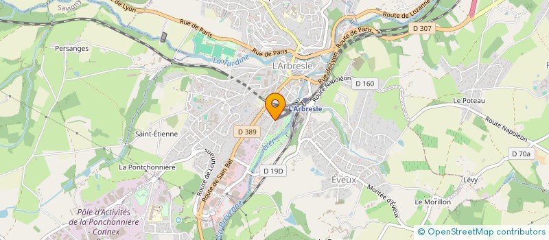 localisation de l'entreprise SCI C.Y.C.  L'ARBRESLE