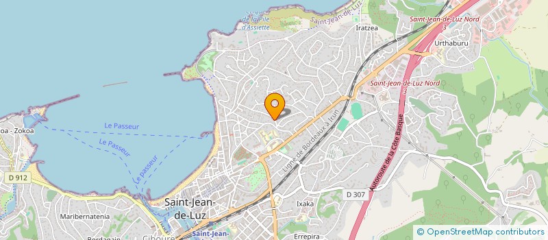 localisation de l'entreprise SCI C.Y.J.  SAINT-JEAN-DE-LUZ