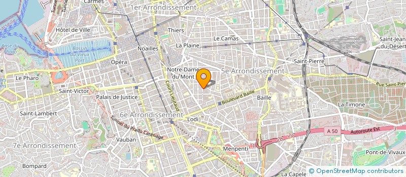 localisation de l'entreprise SCI C.Y.M.E.  MARSEILLE
