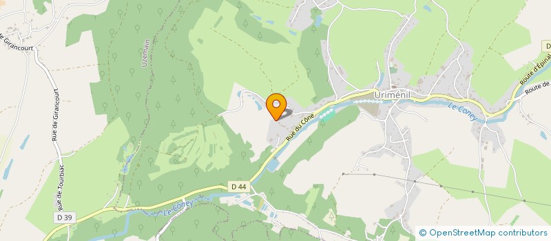 localisation de l'entreprise SCI C2A  URIMENIL