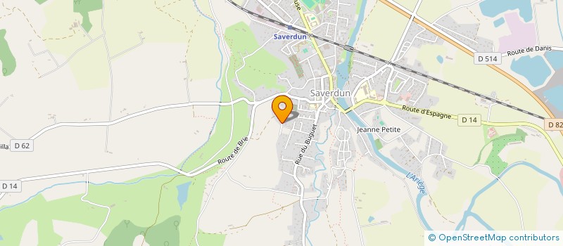 localisation de l'entreprise SCI C2BN à SAVERDUN