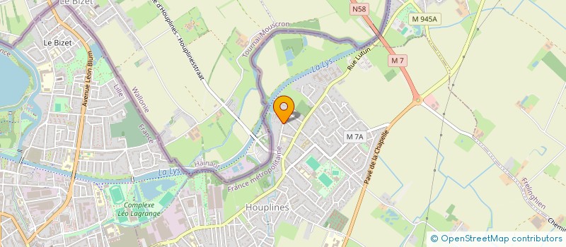 localisation de l'entreprise SCI C2C  HOUPLINES