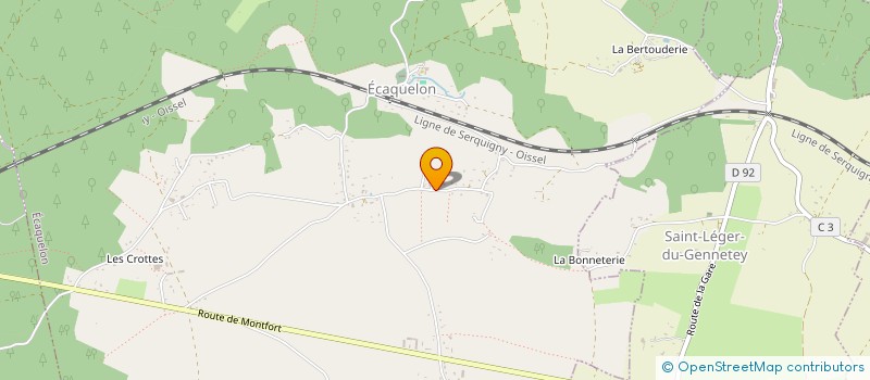 localisation de l'entreprise SCI C2CP  ECAQUELON