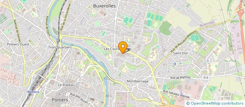 localisation de l'entreprise SCI C2D  POITIERS