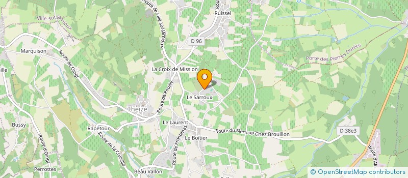 localisation de l'entreprise SCI C2D  THEIZE