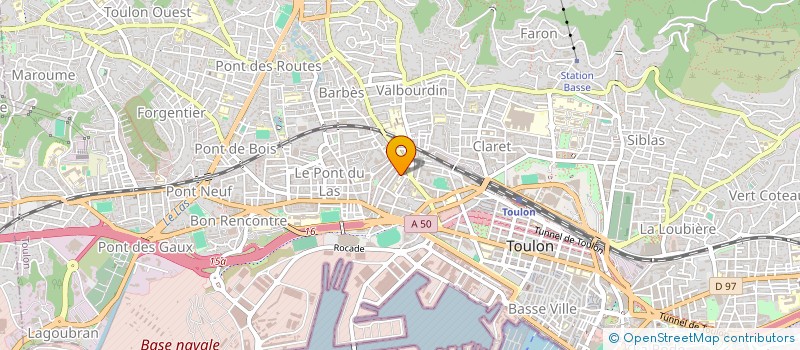 localisation de l'entreprise SCI C2DM  TOULON