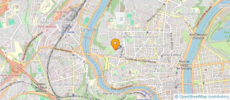 localisation de l'entreprise SCI C2H  LYON