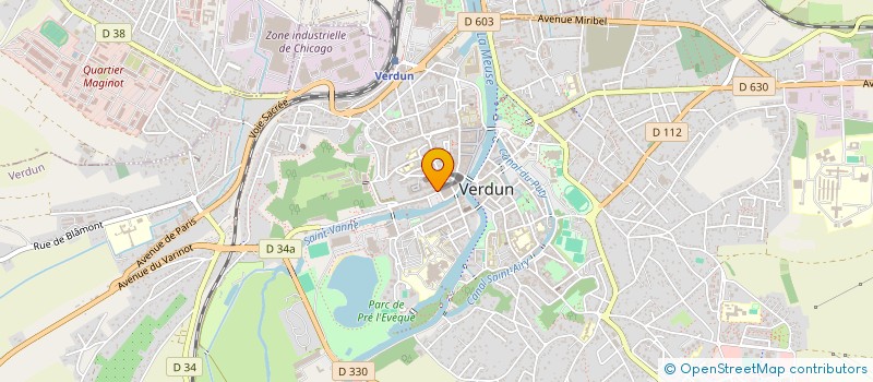 localisation de l'entreprise SCI C2J à VERDUN