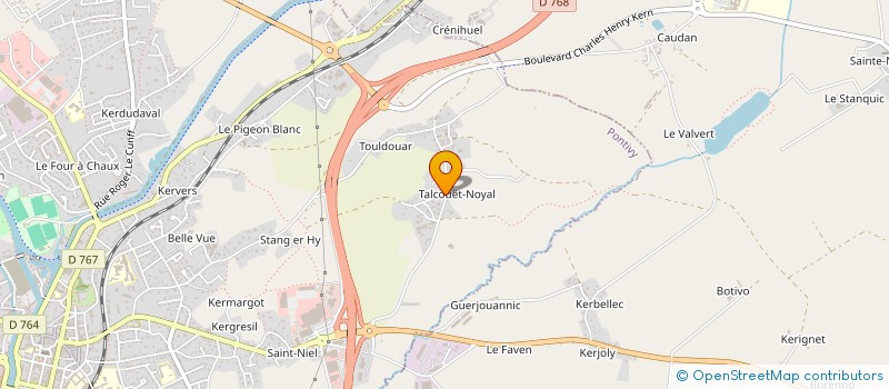 localisation de l'entreprise SCI C2JB  PONTIVY