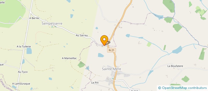 localisation de l'entreprise SCI C2JS  TERRAUBE