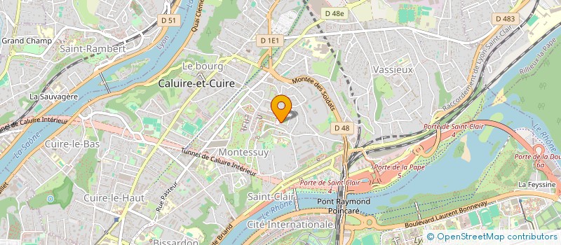 localisation de l'entreprise SCI C2L  CALUIRE-ET-CUIRE