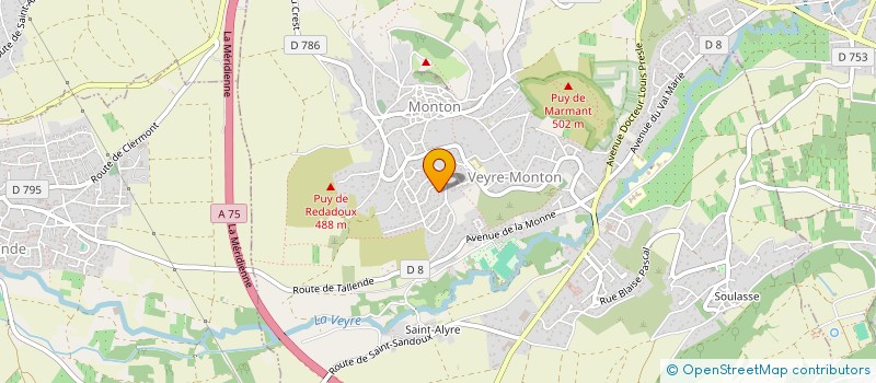 localisation de l'entreprise SCI C2L2B  VEYRE-MONTON