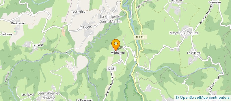 localisation de l'entreprise SCI C2LC  MEYRIEUX-TROUET