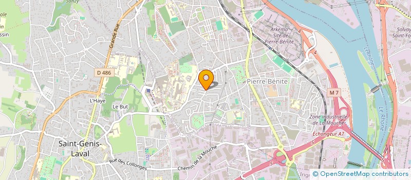 localisation de l'entreprise SCI C2LH  OULLINS-PIERRE-BENITE