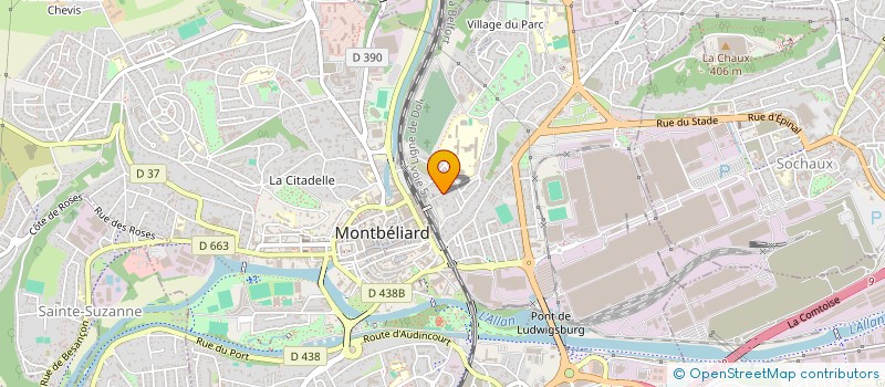 localisation de l'entreprise SCI C2M  MONTBELIARD