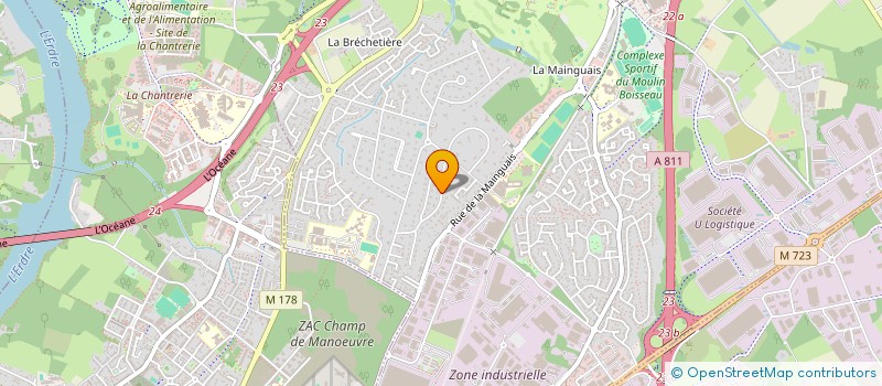 localisation de l'entreprise SCI C2M  CARQUEFOU