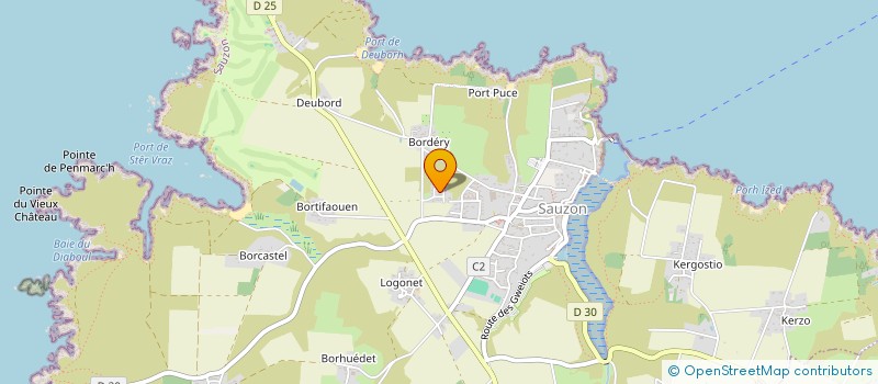 localisation de l'entreprise SCI C2M  SAUZON