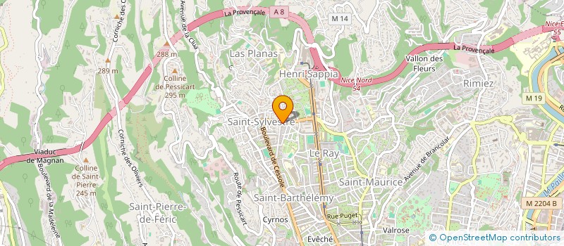localisation de l'entreprise SCI C2M à NICE