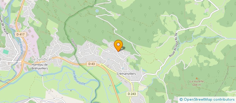 localisation de l'entreprise SCI C2M INVEST  VAGNEY