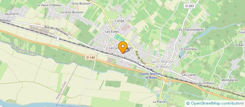 localisation de l'entreprise SCI C2P INVEST  SAINT-MARTIN-LE-BEAU