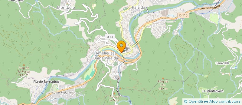 localisation de l'entreprise SCI C2R  AMELIE-LES-BAINS-PALALDA