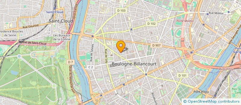 localisation de l'entreprise SCI C2R à BOULOGNE-BILLANCOURT