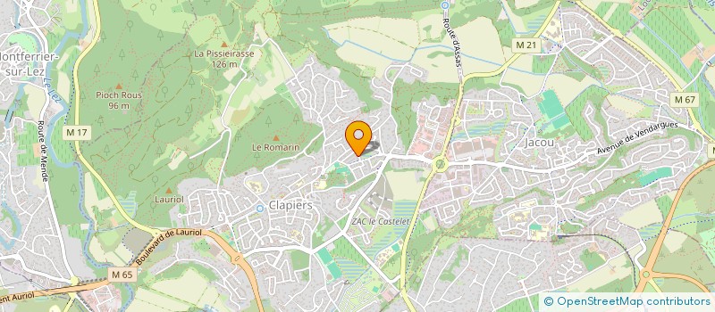 localisation de l'entreprise SCI C2R APOLLONIA  CLAPIERS