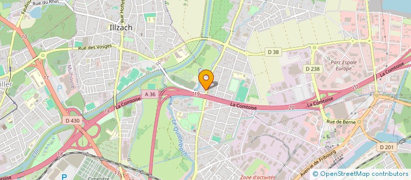 localisation de l'entreprise SCI C2S  ILLZACH