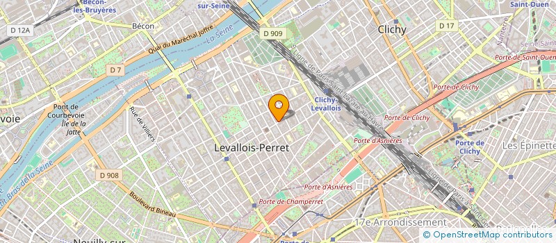 localisation de l'entreprise SCI C2T à LEVALLOIS-PERRET