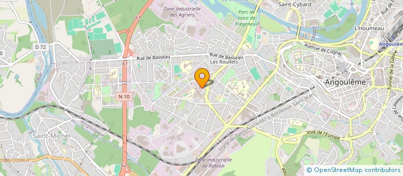 localisation de l'entreprise SCI C2VAL à ANGOULEME