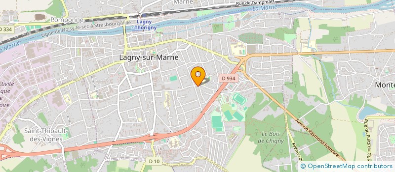 localisation de l'entreprise SCI C2VI  LAGNY-SUR-MARNE