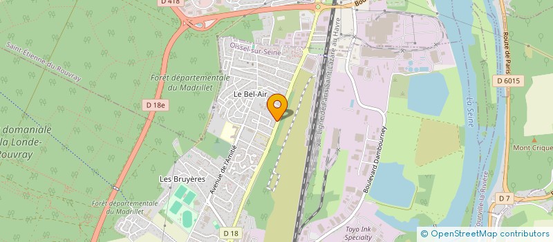 localisation de l'entreprise SCI C3A  OISSEL