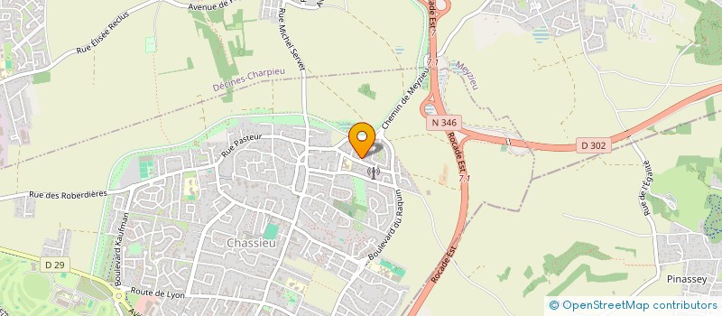 localisation de l'entreprise SCI C3FM  CHASSIEU