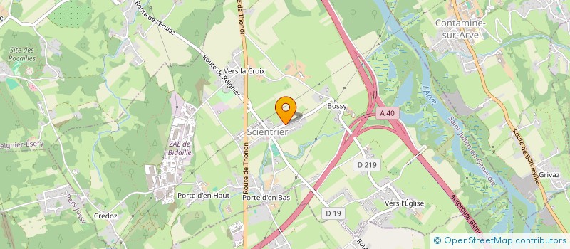 localisation de l'entreprise SCI C3P  SCIENTRIER