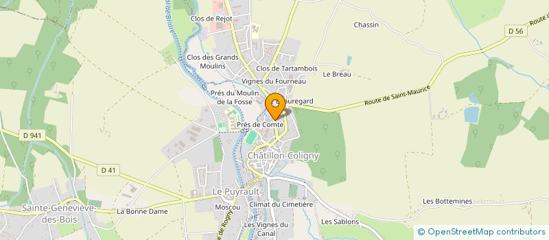 localisation de l'entreprise SCI C3PHI à CHATILLON-COLIGNY