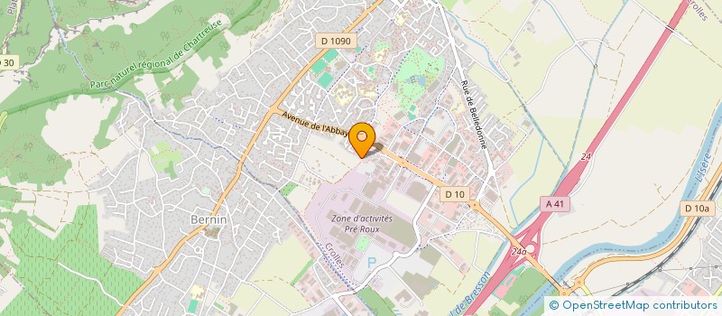 localisation de l'entreprise SCI C4DIS  CROLLES