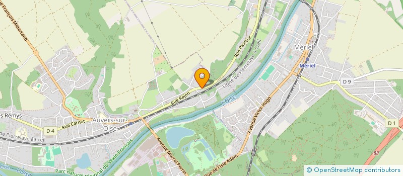 localisation de l'entreprise SCI C4P SUD  AUVERS-SUR-OISE