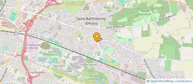 localisation de l'entreprise SCI C4W6  SAINT-BARTHELEMY-D'ANJOU